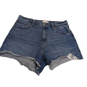 Abercrombie & Fitch The 4" Mom Short 33 / 18 Love Curve Denim Cut Offs